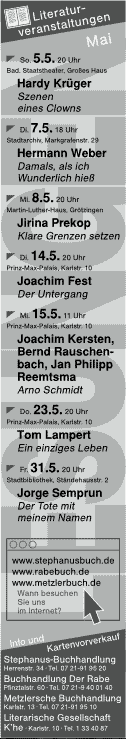 Anzeige &raquo;Klappe Auf 5/01&laquo;